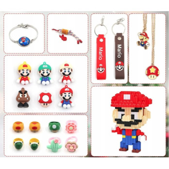 KALENDARZ ADWENTOWY 24 ELEMENTY SUPER MARIO DELUXE MAGNESY ADWENT ŚWIĘTA