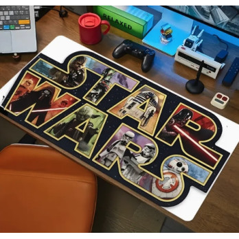 DUŻA PODKŁADKA OCHRONNA NA BIURKO MATA STAR WARS 90x40 CM