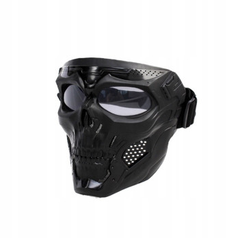 MASKA CZASZKA NA MOTOR MOTOCYKLOWA PAINTBALL OCHRONA OKULARY OCHRONNE GOGLE