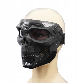 MASKA CZASZKA NA MOTOR MOTOCYKLOWA PAINTBALL OCHRONA OKULARY OCHRONNE GOGLE