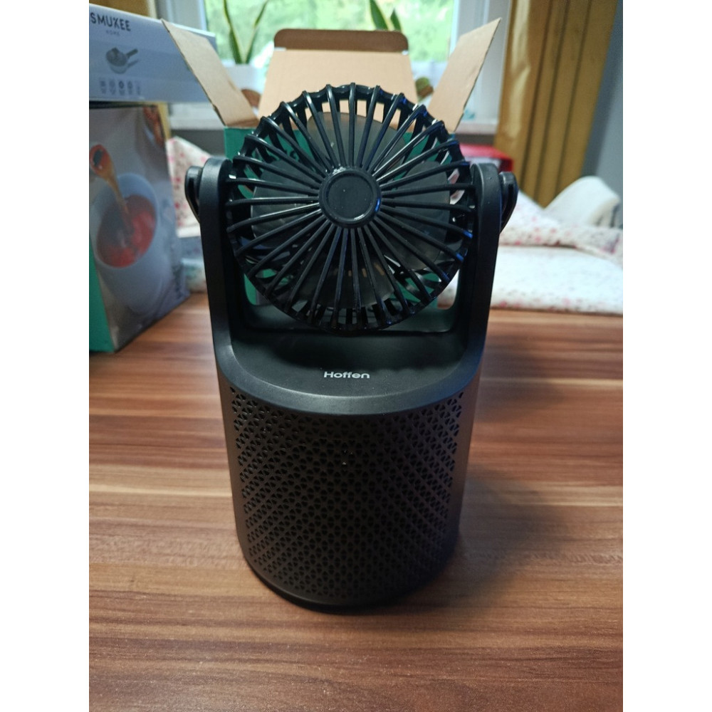 Hoffen Wentylator z Głośnikiem Podświetlenie RGB Bluetooth Radio FM