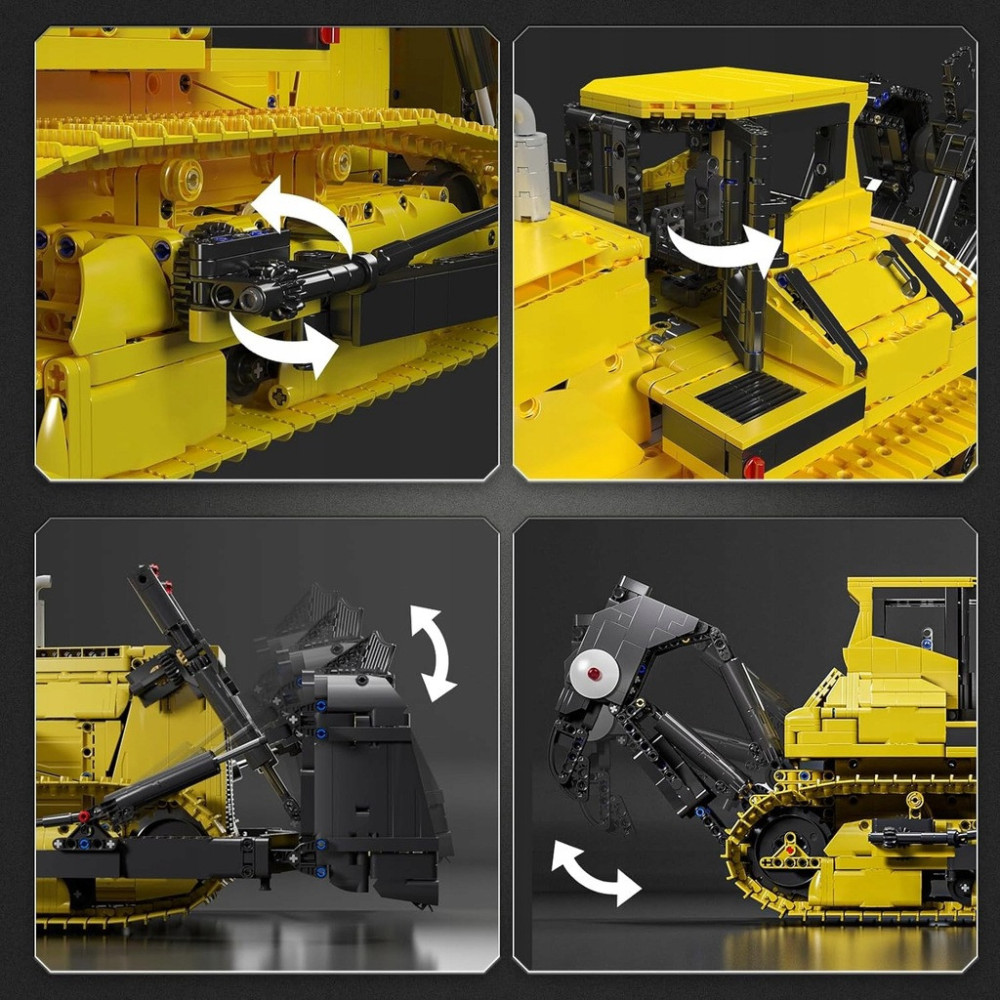 Mould King Technic 17049 BULDOŻER SPYCHACZ GĄSIENICOWY ZESTAW DO UŁOŻENIA
