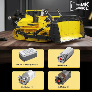 Mould King Technic 17049 BULDOŻER SPYCHACZ GĄSIENICOWY ZESTAW DO UŁOŻENIA