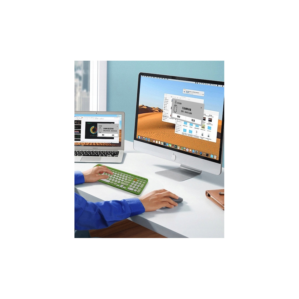 PEŁNOWYMIAROWA BEZPRZEWODOWA KLAWIATURA BLUETOOTH MAC WINDOWS iOS
