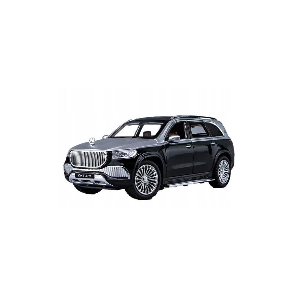 MERCEDES GLS600 SUV METALOWY MODEL SAMOCHODU 1:24 DŹWIĘK ŚWIATŁO CZARNY