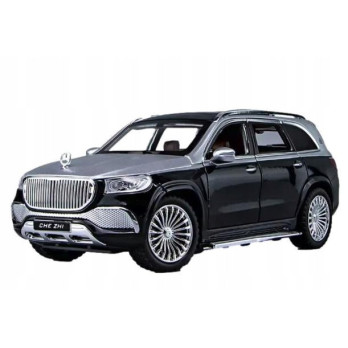 MERCEDES GLS600 SUV METALOWY MODEL SAMOCHODU 1:24 DŹWIĘK ŚWIATŁO CZARNY