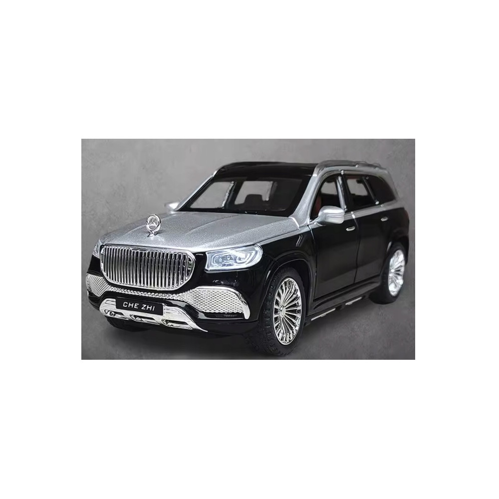 MERCEDES GLS600 SUV METALOWY MODEL SAMOCHODU 1:24 DŹWIĘK ŚWIATŁO CZARNY
