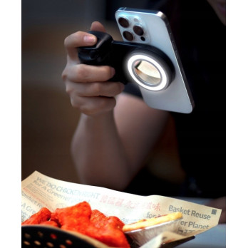 MAGNETYCZNY UCHWYT DO TELEFONU Z PODŚWIETLENIEM LED SELFIE LIGHT MAGSAFE