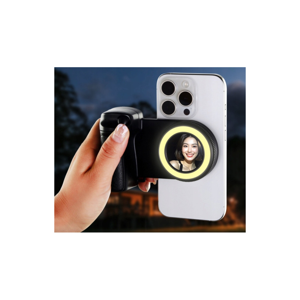 MAGNETYCZNY UCHWYT DO TELEFONU Z PODŚWIETLENIEM LED SELFIE LIGHT MAGSAFE