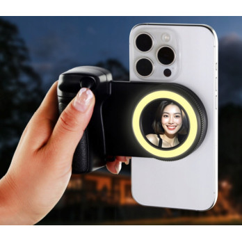 MAGNETYCZNY UCHWYT DO TELEFONU Z PODŚWIETLENIEM LED SELFIE LIGHT MAGSAFE
