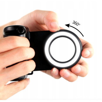 MAGNETYCZNY UCHWYT DO TELEFONU Z PODŚWIETLENIEM LED SELFIE LIGHT MAGSAFE
