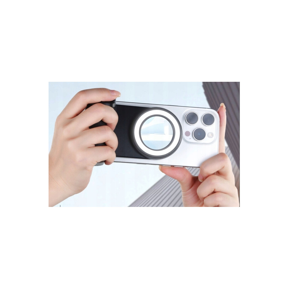 MAGNETYCZNY UCHWYT DO TELEFONU Z PODŚWIETLENIEM LED SELFIE LIGHT MAGSAFE