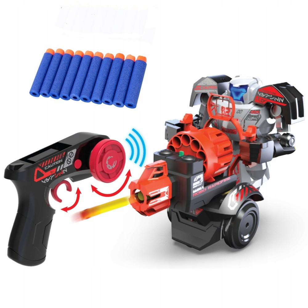 SILVERLIT ROBO RAPIDFIRE ROBOT ZABAWKA DLA DZIECI STRZELANIE DO CELU