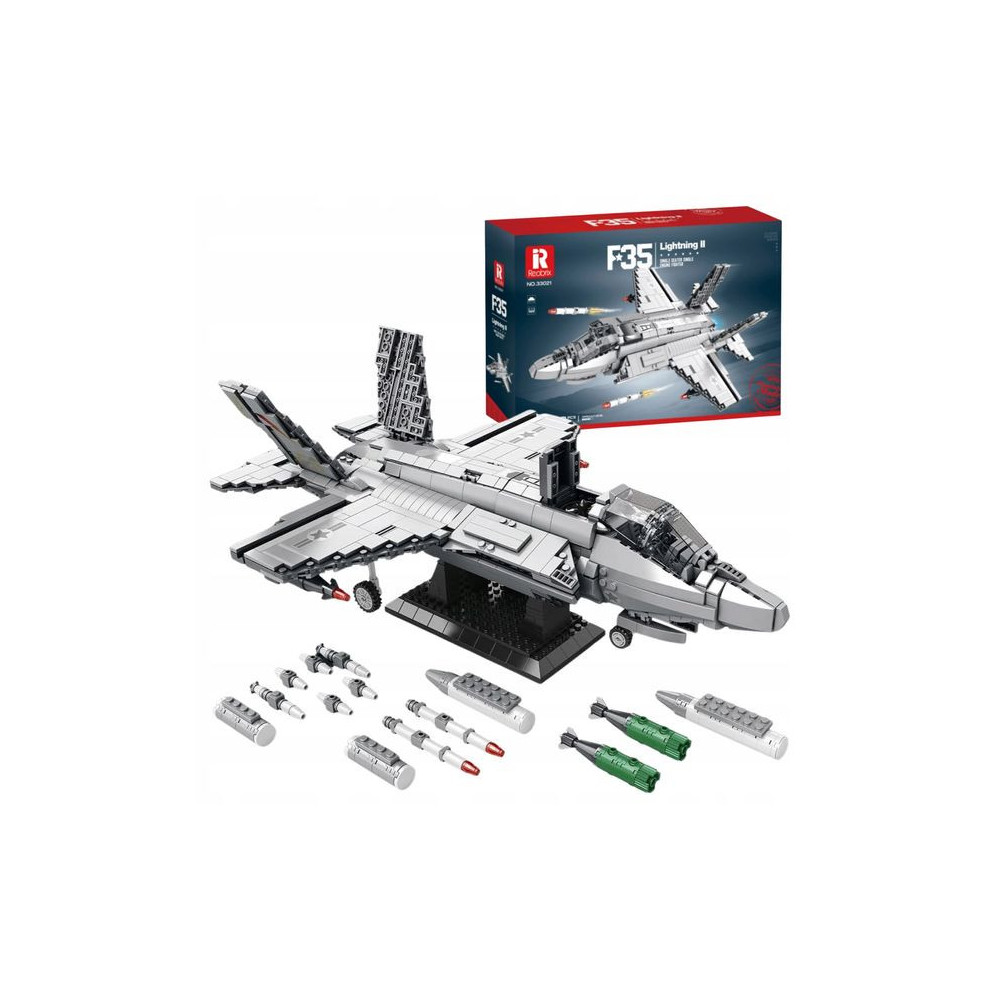 KLOCKI KONSTRUKCYJNE REOBRIX SAMOLOT WOJSKOWY F-35 LIGHTNING II FIGHTER JET
