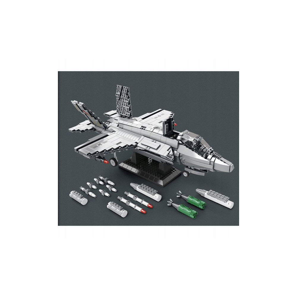 KLOCKI KONSTRUKCYJNE REOBRIX SAMOLOT WOJSKOWY F-35 LIGHTNING II FIGHTER JET