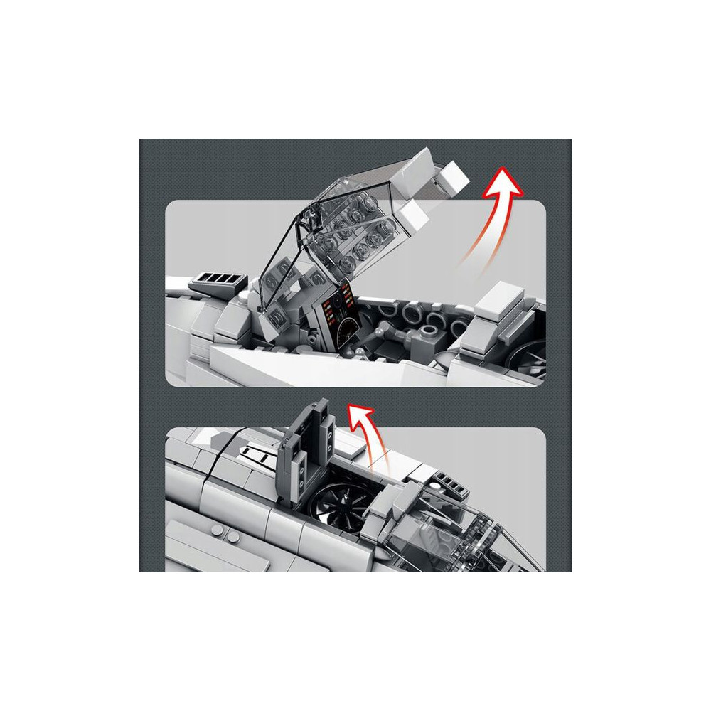 KLOCKI KONSTRUKCYJNE REOBRIX SAMOLOT WOJSKOWY F-35 LIGHTNING II FIGHTER JET