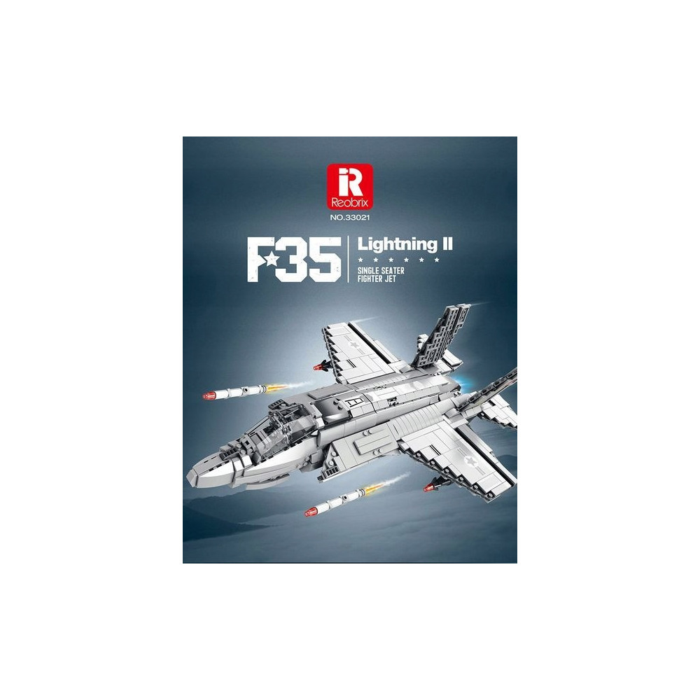 KLOCKI KONSTRUKCYJNE REOBRIX SAMOLOT WOJSKOWY F-35 LIGHTNING II FIGHTER JET