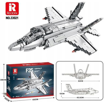 KLOCKI KONSTRUKCYJNE REOBRIX SAMOLOT WOJSKOWY F-35 LIGHTNING II FIGHTER JET
