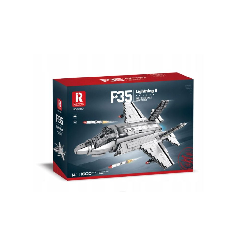 KLOCKI KONSTRUKCYJNE REOBRIX SAMOLOT WOJSKOWY F-35 LIGHTNING II FIGHTER JET