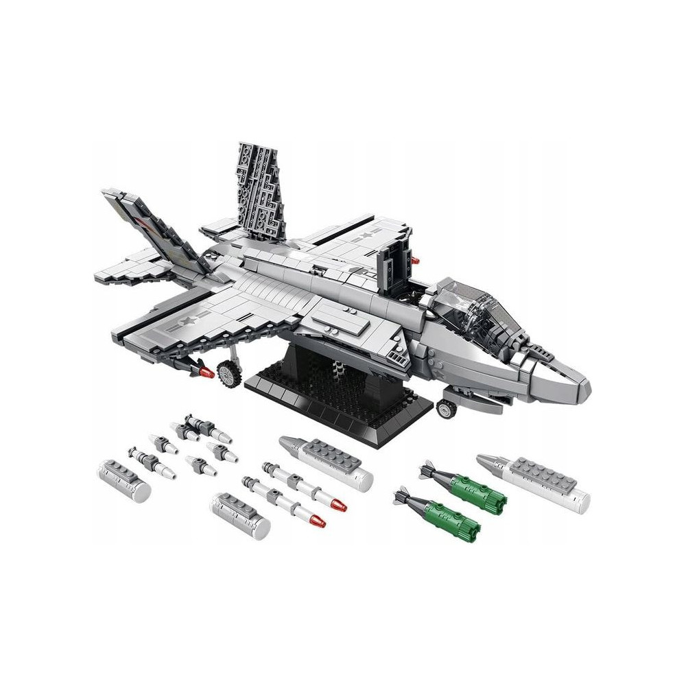 KLOCKI KONSTRUKCYJNE REOBRIX SAMOLOT WOJSKOWY F-35 LIGHTNING II FIGHTER JET