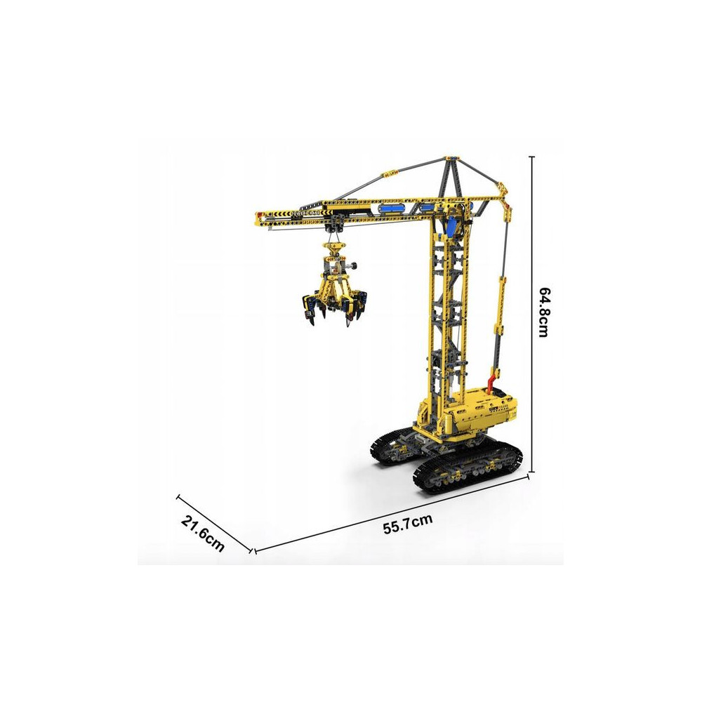 KLOCKI KONSTRUKCYJNE MOULD KING 17059 MOBILNY DŹWIG ŻURAW RC DO UŁOŻENIA