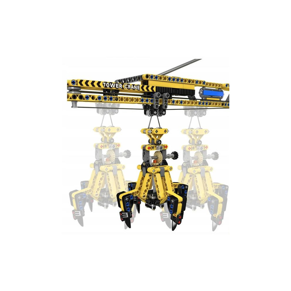 KLOCKI KONSTRUKCYJNE MOULD KING 17059 MOBILNY DŹWIG ŻURAW RC DO UŁOŻENIA