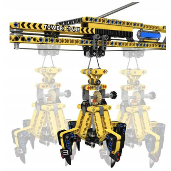KLOCKI KONSTRUKCYJNE MOULD KING 17059 MOBILNY DŹWIG ŻURAW RC DO UŁOŻENIA