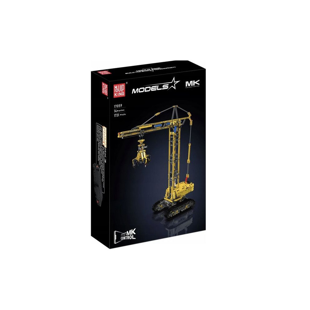 KLOCKI KONSTRUKCYJNE MOULD KING 17059 MOBILNY DŹWIG ŻURAW RC DO UŁOŻENIA
