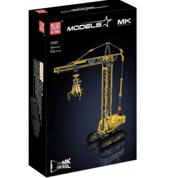 KLOCKI KONSTRUKCYJNE MOULD KING 17059 MOBILNY DŹWIG ŻURAW RC DO UŁOŻENIA