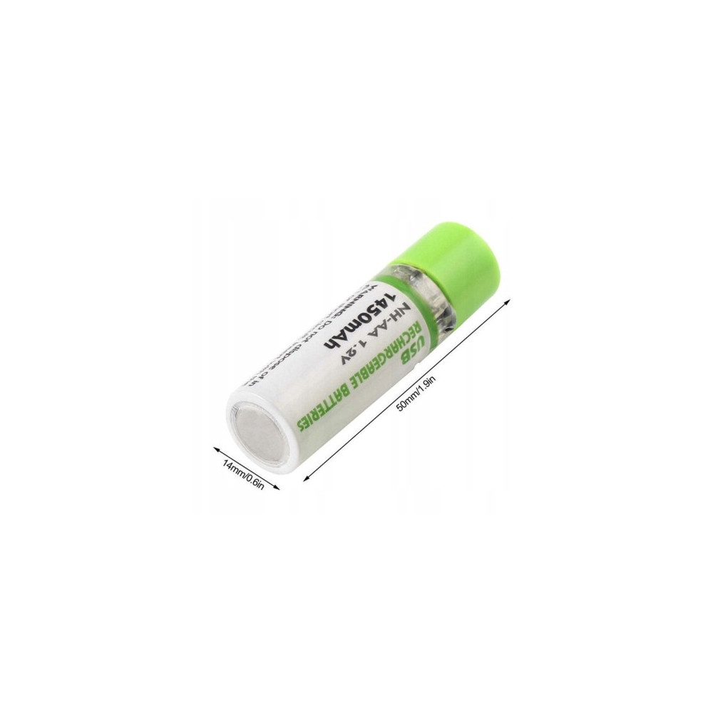 AKUMULATOR BATERIA AA ŁADOWANA USB 1450mAh ZESTAW 4 sztuki