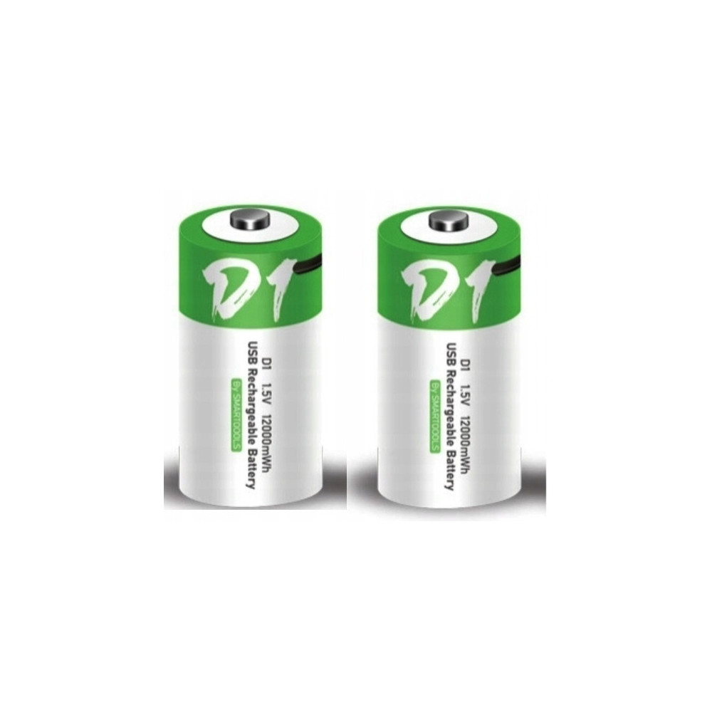 BATERIA AKUMULATOR SMARTOOOLS 1.5V D 650mAh USB-C 2SZT