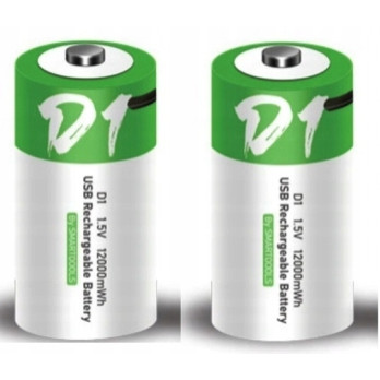 BATERIA AKUMULATOR SMARTOOOLS 1.5V D 650mAh USB-C 2SZT