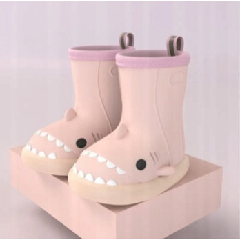 KALOSZE DZIECIĘCE REKINY SHARK-i GUMOWE BUTY 27-28 RÓŻOWE