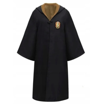 PRZEBRANIE STRÓJ HARRY POTTER HUFFLEPUFF PELERYNA CZARODZIEJA ROZMIAR L