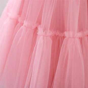 ŚLICZNA SUKIENKA DZIECIĘCA WIZYTOWA OKAZJE ROZKLOSZOWANA RÓŻOWA PINK 98/104