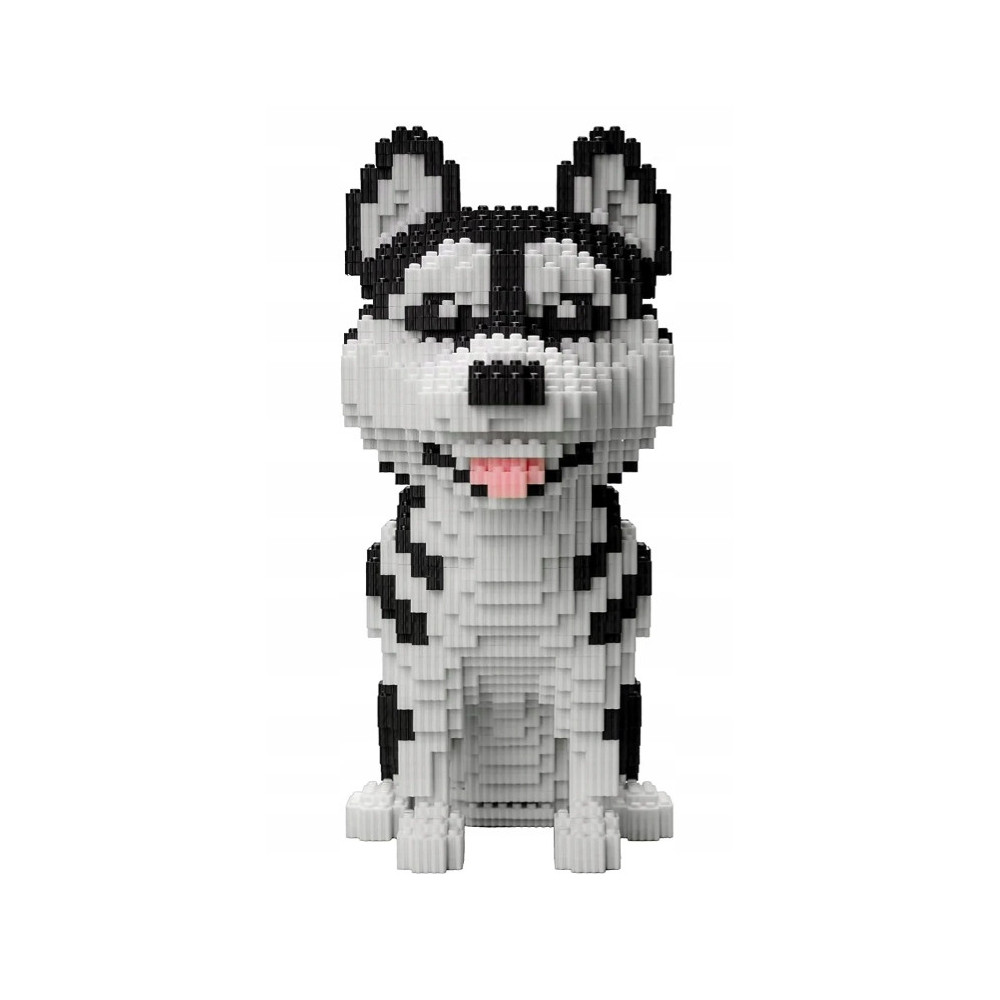 KLOCKI KONSTRUKCYJNE PIES HUSKY DOG 2100 ELEMENTÓW DLA DZIECI PREZENT
