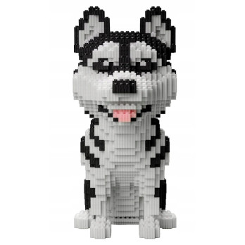 KLOCKI KONSTRUKCYJNE PIES HUSKY DOG 2100 ELEMENTÓW DLA DZIECI PREZENT