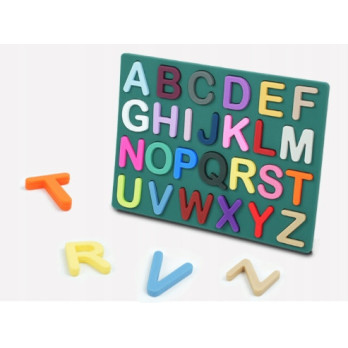 ZABAWKA SENSORYCZNA DLA DZIECI MATA EDUKACYJNA SILIKONOWA ALFABET