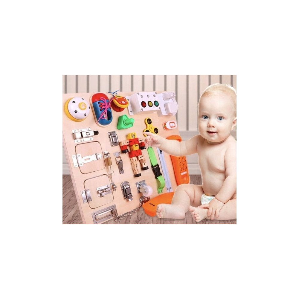 TABLICA SENSORYCZNA MANIPULACYJNA MONTESSORI MATA PREZENT DLA DZIECI