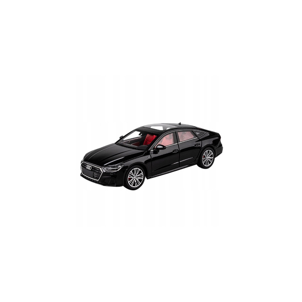 AUDI A7 LIMOUSINE METALOWY MODEL SAMOCHODU 1:24 DŹWIĘK ŚWIATŁO CZARNY