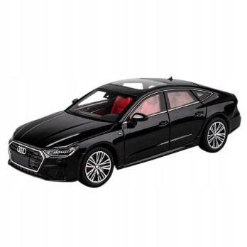 AUDI A7 LIMOUSINE METALOWY MODEL SAMOCHODU 1:24 DŹWIĘK ŚWIATŁO CZARNY