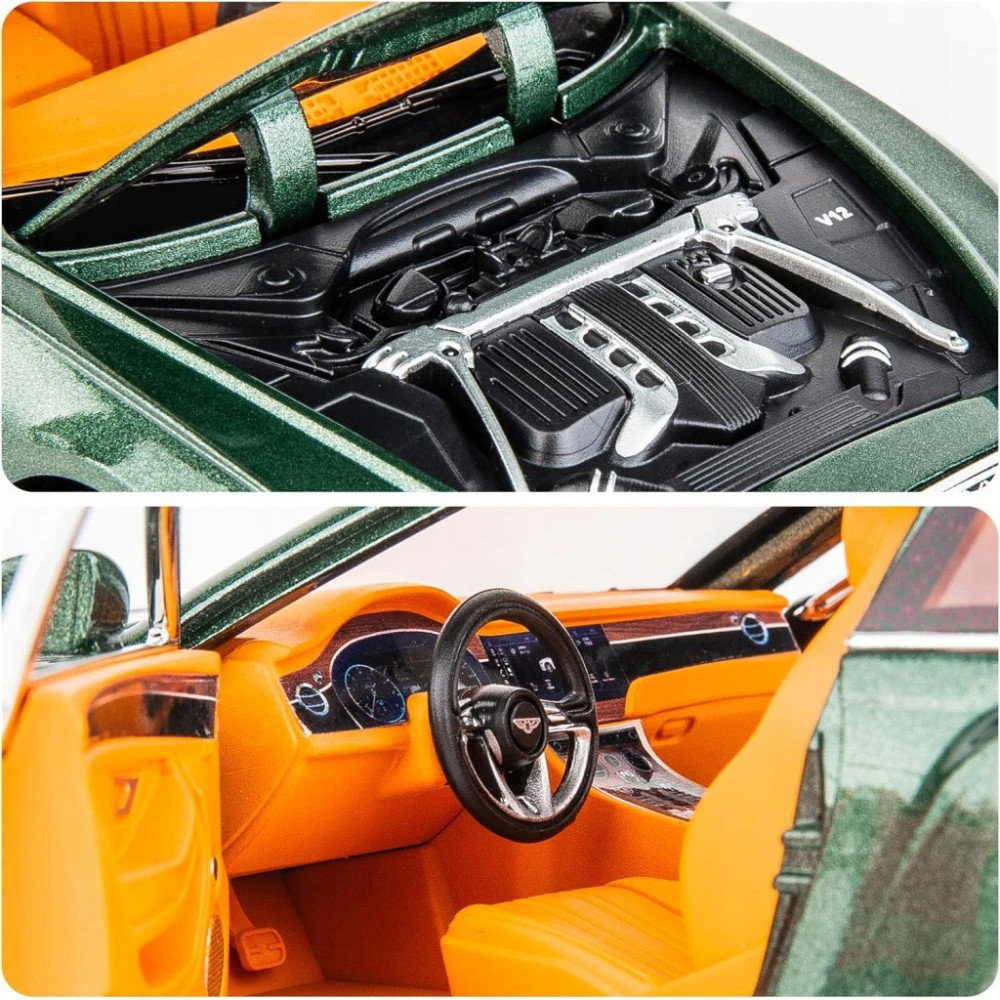 BENTLEY CONTINENTAL GT METALOWY MODEL SAMOCHODU 1:24 DŹWIĘK ŚWIATŁO CZARNY
