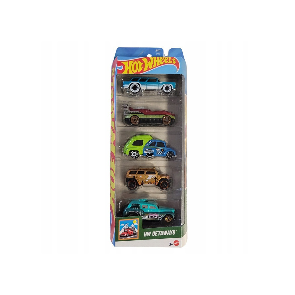 HOT WHEELS SAMOCHODZIKI 5-PAK ZESTAW POJAZDÓW HW GETAWAYS JBJ77