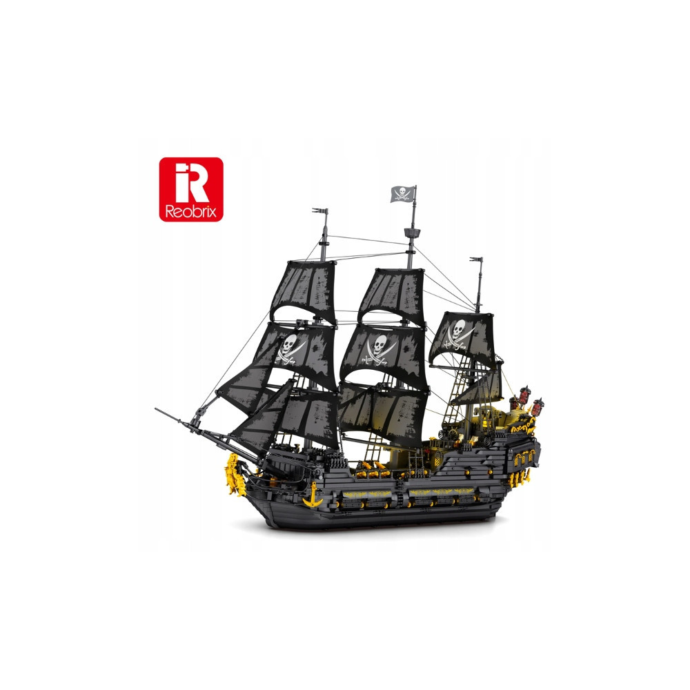 KLOCKI REOBRIX CZARNA PERŁA STATEK PIRACKI THE BLACK PEARL 4708 el. TECHNIC