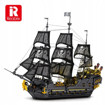 KLOCKI REOBRIX CZARNA PERŁA STATEK PIRACKI THE BLACK PEARL 4708 el. TECHNIC