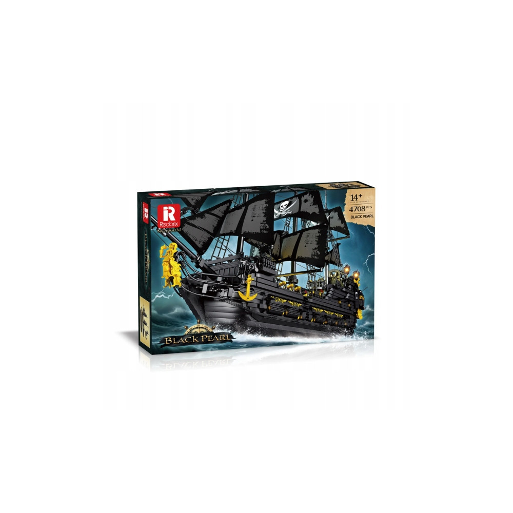 KLOCKI REOBRIX CZARNA PERŁA STATEK PIRACKI THE BLACK PEARL 4708 el. TECHNIC