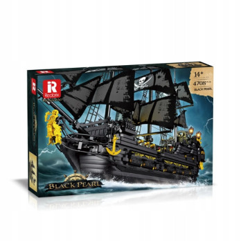 KLOCKI REOBRIX CZARNA PERŁA STATEK PIRACKI THE BLACK PEARL 4708 el. TECHNIC