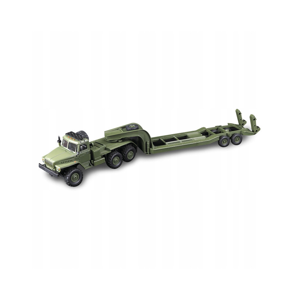 WOJSKOWY SAMOCHÓD ZDALNIE STEROWANY URAL MILITARY Z PRZYCZEPĄ 1/16 PREZENT