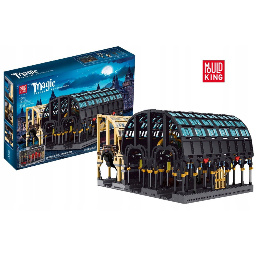 Mould King Zestaw Klocków 12011 Hogwart Peron 9 i 3/4 Stacja Do Magic TRAIN