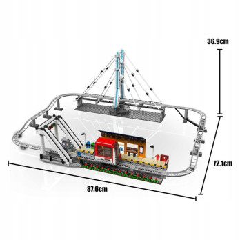 Mould King 16052 Klocki Konstrukcyjne KOLEJKA MIEJSKA